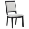 Molly Side Chair, Black, Set of 2
