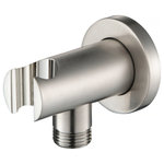 Isenberg - Isenberg HS8008 - Wall Supply Elbow With Holder, Brushed Nickel - **Please refer to Detail Product Dimensions sheet for product dimensions**