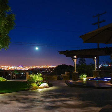 Landscape Lighting - Beautiful home in Rancho Palos Verdes, CA