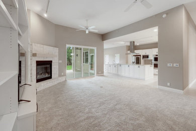 Living room - transitional living room idea in Austin