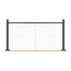 ALX Contemporary Cable Railing - Deck Tiles And Planks