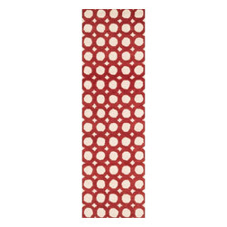 Loloi Rugs - Weston Lifestyle Collection Ivory/Red 2 ft. 3 in. x 7 ft. 6 in. Rug Runner - Rugs