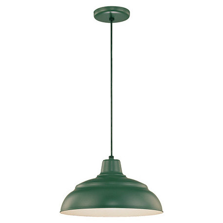 Millennium Lighting R Series 1-Light Pendants in Satin Green