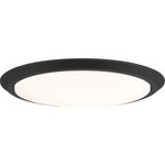 Quoizel Lighting - Quoizel Lighting - Verge - 30W 1 LED Flush Mount - 2 Inches high-Earth Black - Collection: Verge, Material: Steel, Finish Color: Earth Black, Width: 20", Height: 2", Length: 20", Depth: 20", Lamping Type: LED, Number Of Bulbs: 1, Wattage: 30 Watts, Cri: 90, Color Temperature: 3000 Kelvin, Lumens: 2580, Dimmable: Yes, Moisture Rating: Damp Rated, Desc: Available in three finishes and four sizes, the Verge flush mount is suited for a variety of room applications. In your choice of brushed nickel, white or oil-rubbed bronze, it is featured in sizes of 7.5+e, 12+e, 16+e or 20+e. The domed white acrylic shade is illuminated with integrated LED technology and the thick canopy adds depth to the simple structure.   2.00" H 20.00" W 20.00" L -Bulb Type LED AC 120V -Base Finish BN - Brushed Nickel -Item Weight 5.02 -   Product Design Style: Transitional   Product Finish: Nickel   Product Electical: Integrated LED   Product Shade: White Acrylic   Product Warranty: Limited Warranty: Electrical Components [10 Years], Finish - Indoor & Outdoor [3 Years], Coastal Armour - Outdoor Finish [5 Years].    Assembly Required: Yes    / Dimmable: Yes    / Shade Included: Yes   . ,-Verge - 30W 1 LED Flush Mount - 2 Inches high-Earth Black Finish-Verge Flush Mount, Flush Mount, OPAQUE-GLASS, LIGHTING, LIGHTING-FIXTURE, WHITE, No Bulb Exposure, OVAL shape, ROUND-FIXTURE-SHAPE, flush mounted, ceiling mounted, METAL-LOOK-VRG1620EK