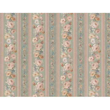 Modern Non-Woven Wallpaper For Accent Wall - Floral Wallpaper 79012, Roll