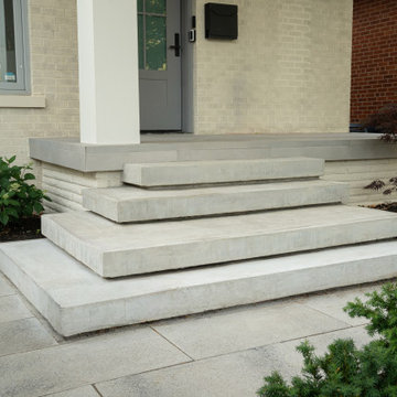 Modern Concrete Front & Backyard Transformation