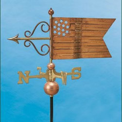 American Flag Weathervane - Weather Vanes