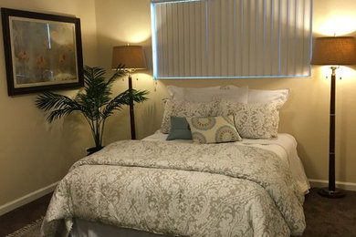 Staged bedrooms
