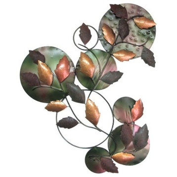 Iron Leaves Wall Decor New Color