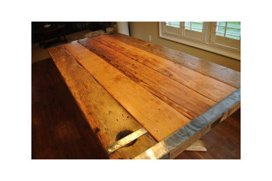 Nautical Furniture - Dining Table - Liberty Ship Hatch Cover