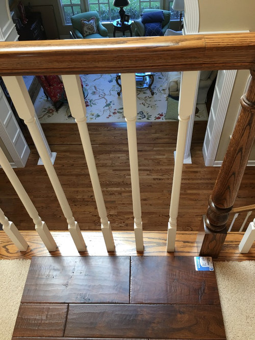 Using Different Hardwood Upstairs