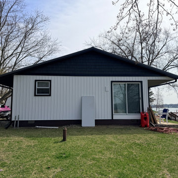 White Board and Batten w/ Steel Roof