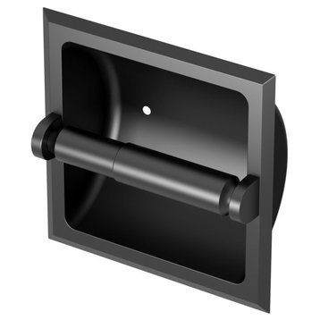 Recessed Tissue Holder, Matte Black