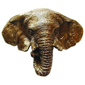 Notting Hill Goliath (Elephant) Bin Pull - Antique Brass