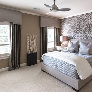 Meadows | Downtown Houston | Elegant Transitional Guest Bedroom Remodel
