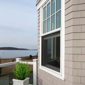 Natural ventilation with retractable screens at New England home