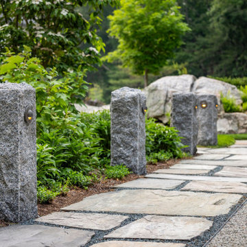 Driveway & Schist path