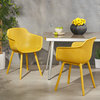 Lotus Outdoor Dining Chair, Yellow