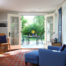 french door, swing inward