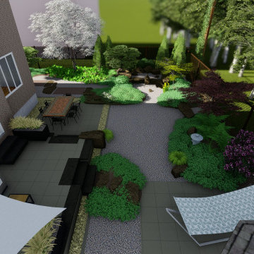 Un jardin d'inspiration zen
