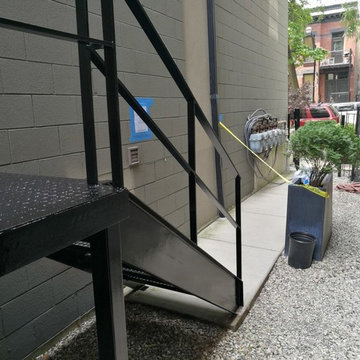 Wicker Park fences, parkway fences, stairs, handrails and balconies painting