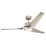 Kichler Lighting - Kichler Lighting 310155NI Rana - 60" Ceiling Fan with Light Kit - 60 Inch Rana Fan in NI,in.This Brushed Nickel 60inRana Ceiling Fan  60  *UL: Suitable for wet locations Energy Star Qualified: YES ADA Certified: n/a  *Number of Lights: 1-*Wattage:17w LED bulb(s) *Bulb Included:Yes *Bulb Type:LED Integrated *Finish Type:Brushed Nickel