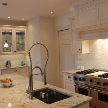 Painted Brushstroke Cream Kitchen