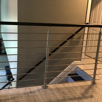 Espresso Oak w/ Stainless Steel Railings