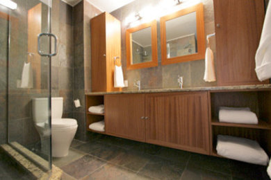 Home design - contemporary home design idea in New York