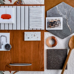 Flat Lay: Mid-Century Modern Cherry - Kitchen Products