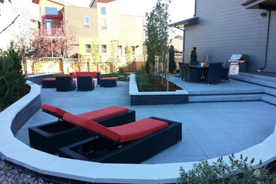 Patio - contemporary patio idea in Denver