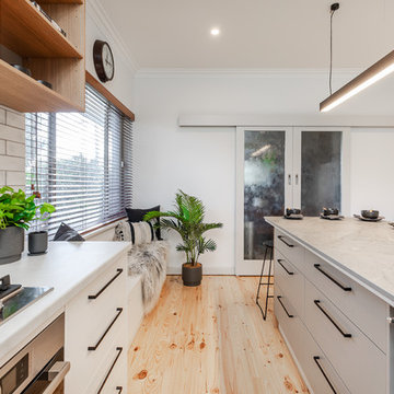Industrial-Inspired Timber & White Kitchen Transformation