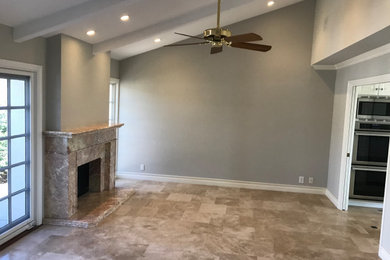 Living room - modern living room idea in Orange County
