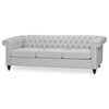 Spencer Tufted Chesterfield Fabric 3 Seater Sofa