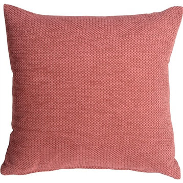 Pillow Decor - Arizona Chenille 16 x 16 Pink Throw Pillow