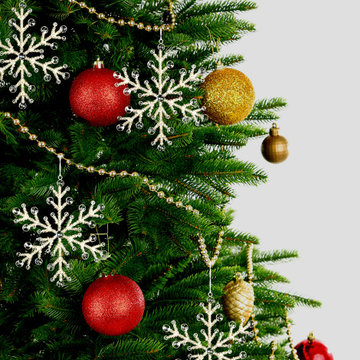 Serene Spaces Living Hanging Glass Bead Snow Flake Ornament, 8.75" Diameter
