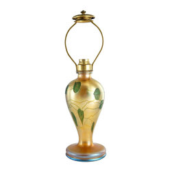 American Tiffany Studios Leaf and Vine Art Glass Table Lamp Base - Products