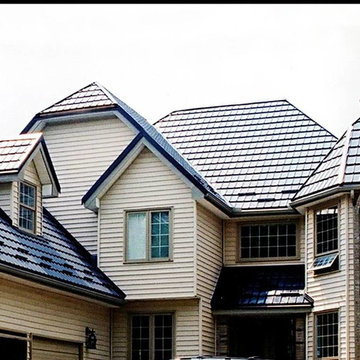 Houses with Hy-Grade's permanent steel roofing "cure"