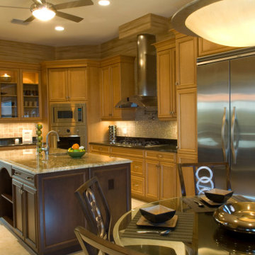 Transitional custom family home
