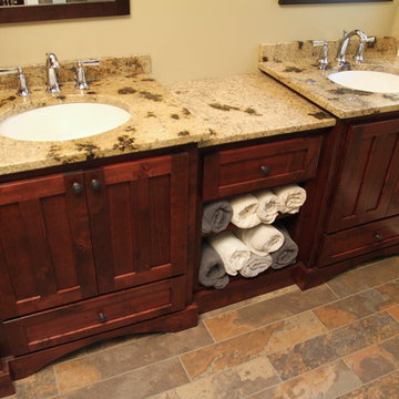 Dual Rustic vanities