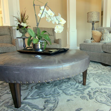 French Country Transitional Living Room