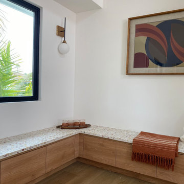 Rebecca Raskind Residential Project - SSS strands, Venice Terrazzo + Breeze Bloc