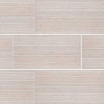 Charisma White 12X24 Matte Ceramic Tile, 160 Sft