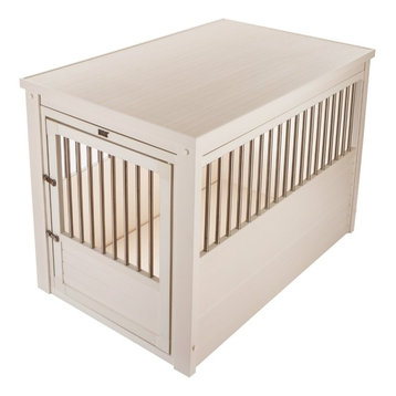 ecoFLEX Dog Crate End Table, X-Large, Antique White