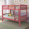Dakota Twin/Single Bunk Bed, Pink