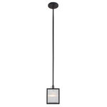 Eglo Lighting - Eglo Lighting 203723A Henessy - One Light Mini Pendant - The Henessy Mini Pendant by Eglo will update your home with its eye-catching design. Featuring a black and brushed nickel frame that perfectly complements the reeded glass . With 2-12" rods and 2-6" rods included you are able to adjust the fixture to just  Black Kitchen/Foyer/Living Room/Office 1 Year No. of Rods: 4 Mounting Direction: Ambient Assembly Required: Yes Canopy Included: Yes Sloped Ceiling Adaptable: Yes Canopy Diameter: 5 x 5 x 1 Rod Length(s): 12.00Henessy One Light Mini Pendant Black/Brushed Nickel *UL Approved: YES *Energy Star Qualified: n/a *ADA Certified: n/a *Number of Lights: Lamp: 1-*Wattage:60w A19 bulb(s) *Bulb Included:No *Bulb Type:A19 *Finish Type:Black/Brushed Nickel