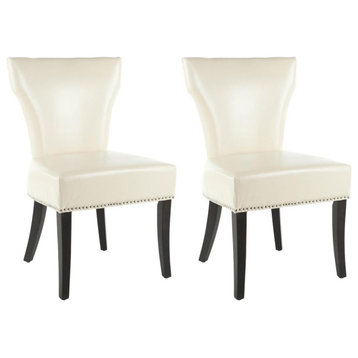 Jappic 22''H  Kd Side Chairs (Set Of 2) - Silver Nail Heads, Mcr4706B-Set2