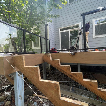 During deck renovation in Kent, WA