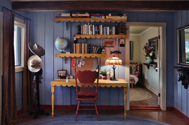Farmhouse Home Office by Connie Cunningham Designs & B&B