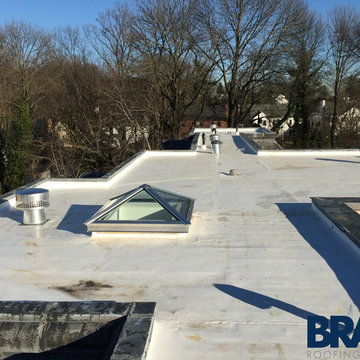 TPO Flat roof Install NW Washington DC.